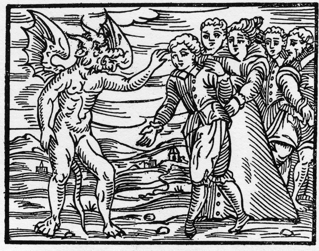 A marca da garra do diabo - "Compendium Maleficarum", trata das bruxas, do seu mal e dos seus institutos por Francesco Maria Guazzo ou Guaccio ou Guaccius (15?? -16??) 1608 Coleção Privada de Anonymous Anonymous