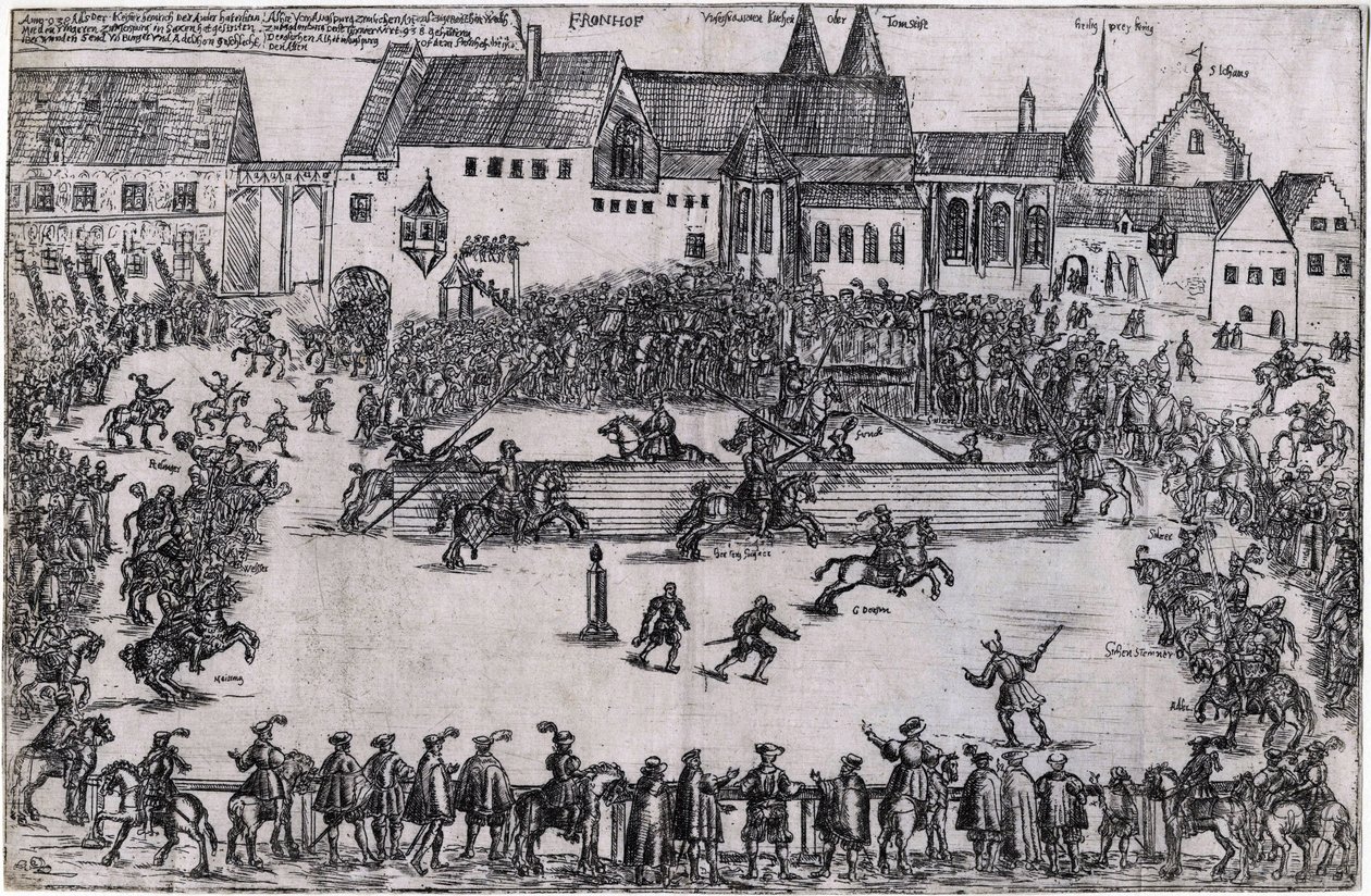 Torneio na época de Henrique I o Fowler (938) (Henri I de Saxe ou de Germanie, dit Henri l