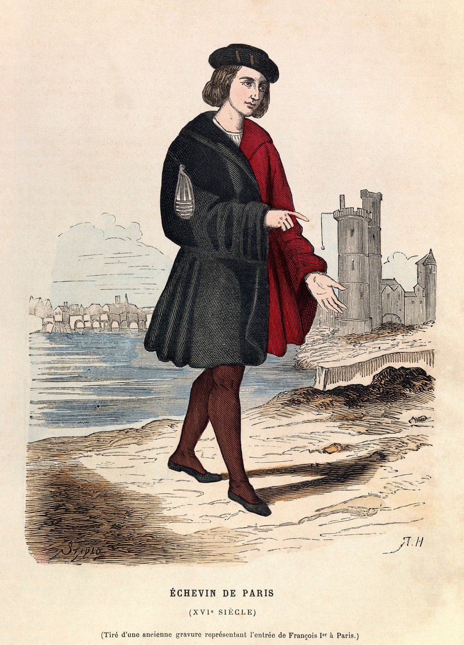 Un chevin de Paris au 16eme century - Alderman of Paris de Anonymous Anonymous