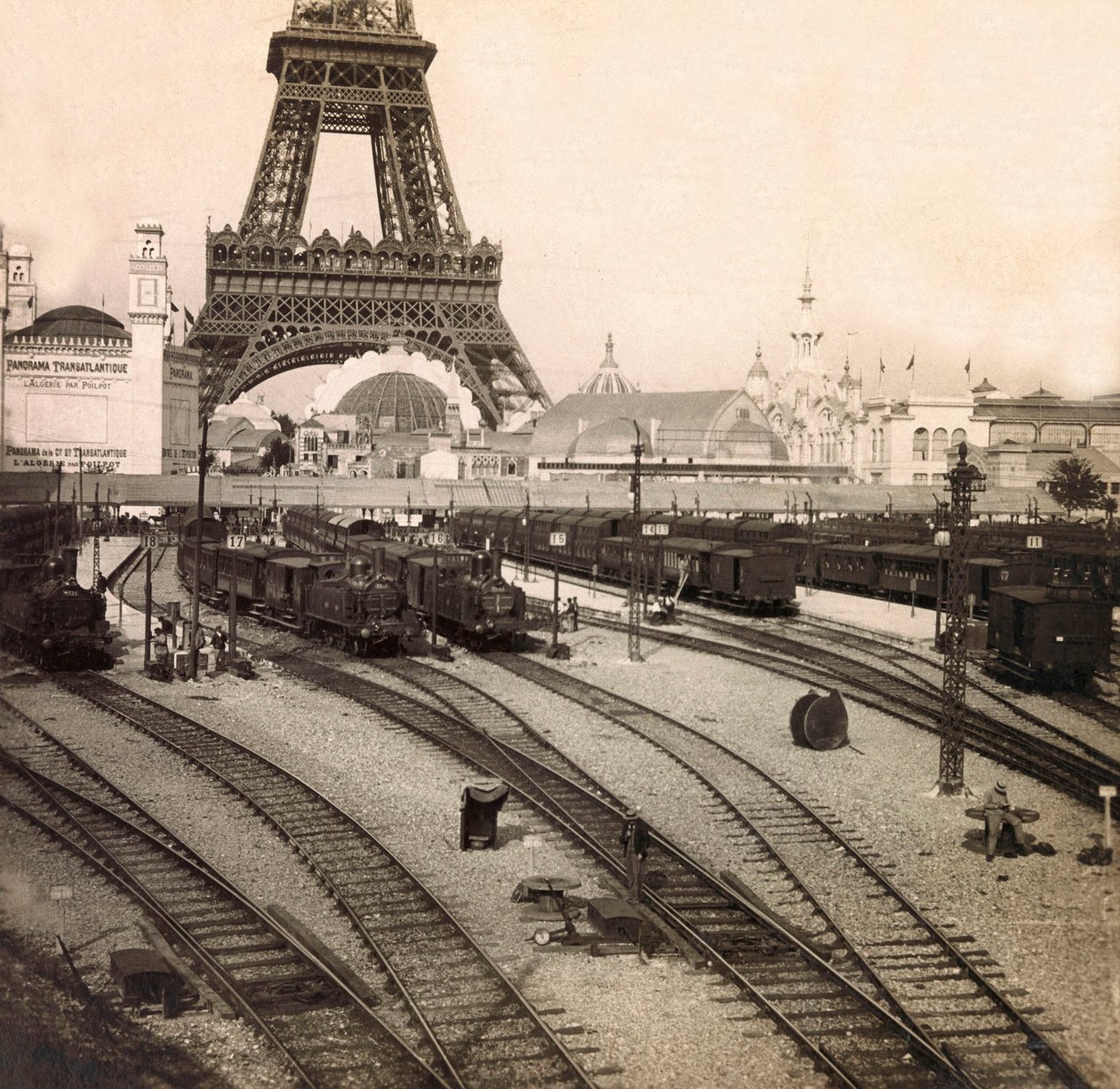 Exposição Universal de 1900 - Exposition Universelle de 1900 em Paris: La gare du Champs de Mars - coleção particular de Anonymous Anonymous