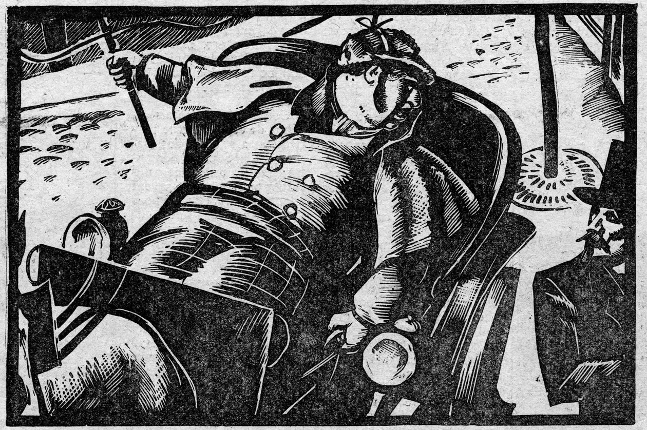 Vários fatos: o cocheiro Jacques Collignon, condenado pelo assassinato de um cliente que tinha apresentado queixa contra uma raça pagou demais em Paris, em 1855. Ilustração retirada de "Le petit journal illustrious" 1931 de Anonymous Anonymous