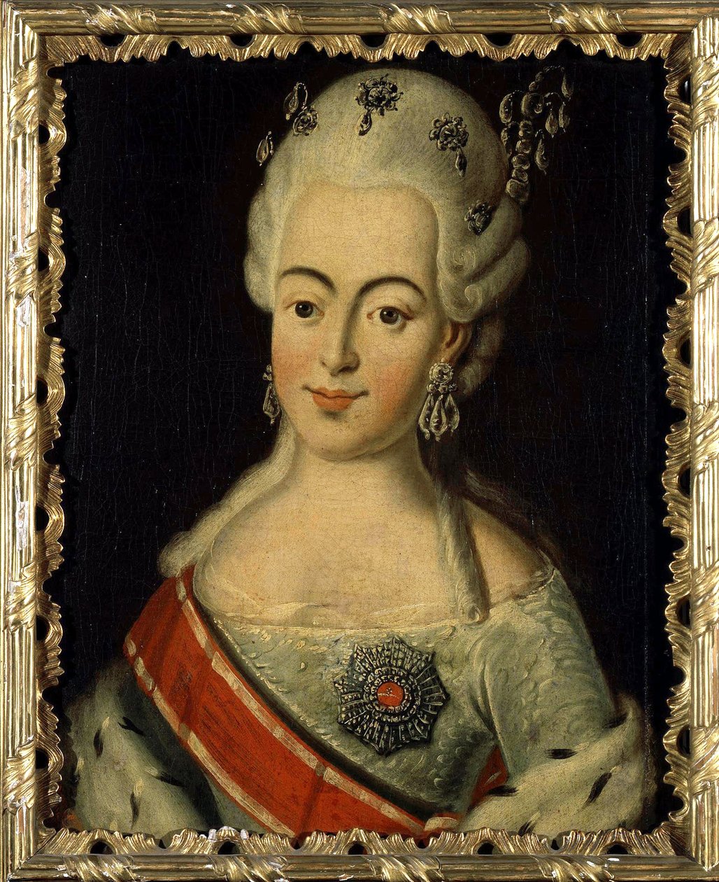 Wilhelmine Louise de Hesse Darmstadt (1755-1776) - grande duquesa de Russie sous le nom de Natalia Alexeievna - Retrato da Grã-Duquesa Natalia Alexeyevna da Rússia, Princesa Wilhelmina Louisa de Hesse-Darmstadt par Anonymous de Anonymous Anonymous
