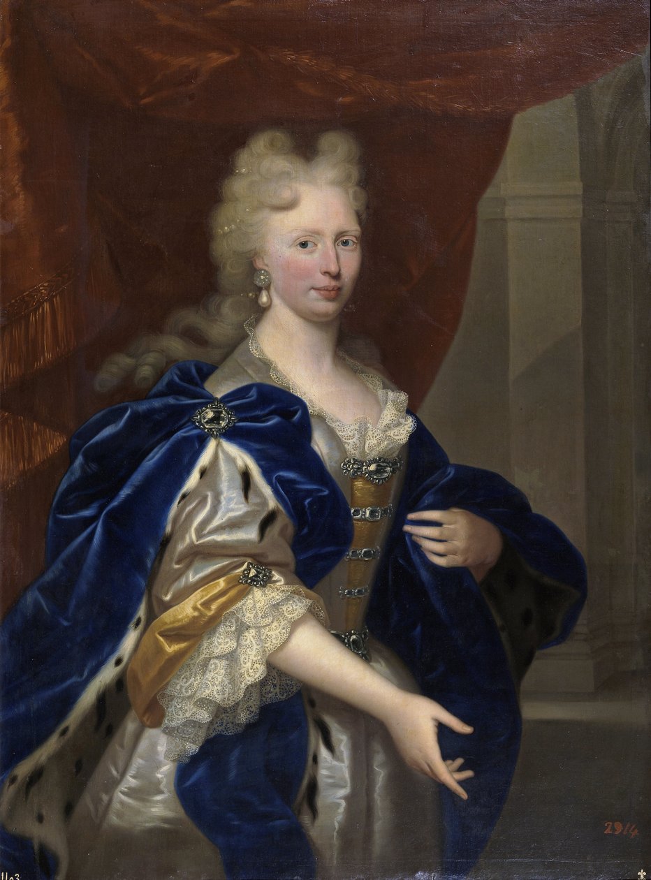 retrato de Maria Josepha da Áustria (Maria Josepha Benedikta Antonia Theresia Xaveria Philippine (1699-1757) Rainha da Polónia - (Marie-Josephe d