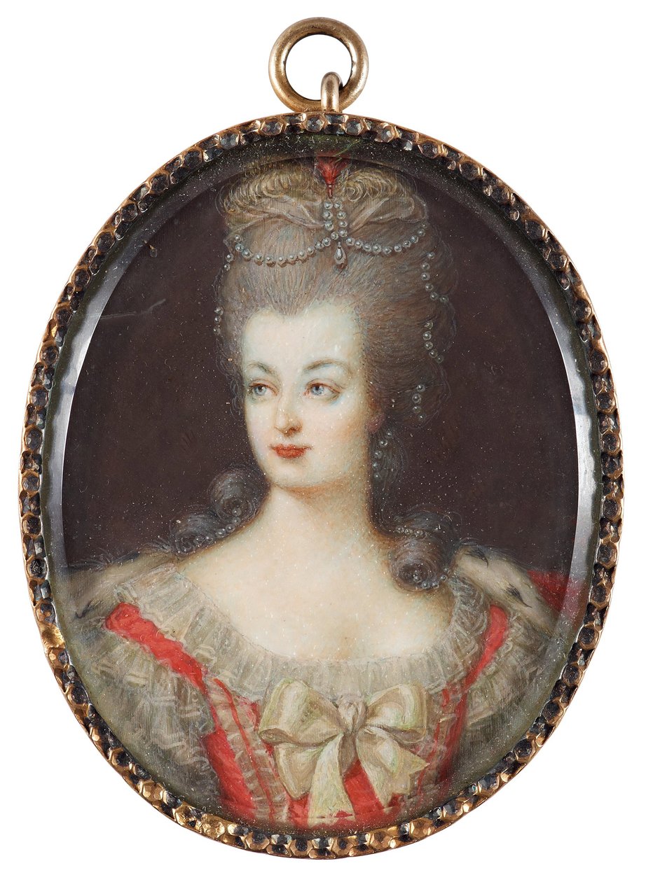retrato da Rainha Maria Antonieta de França (1755-1793) de Anonymous Anonymous