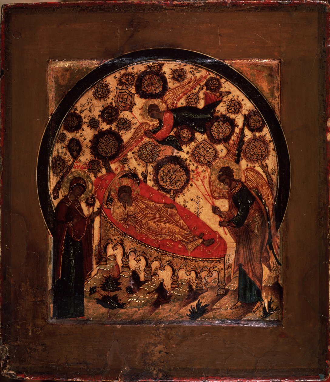 Cristo, o olho que nunca dorme, século XVI de Anonymous Russian icon painter