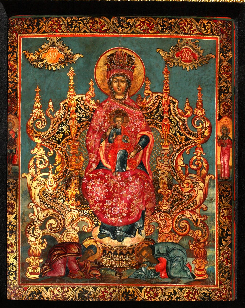 Mãe de Deus Pecherskaya, século XVIII de Anonymous Russian icon painter