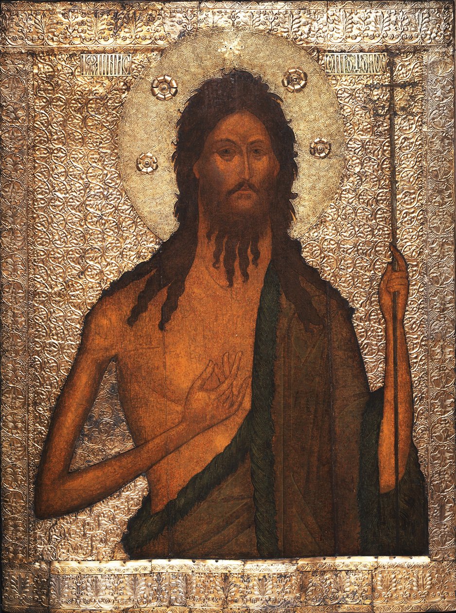 São João Batista, c. 1560 de Anonymous Russian icon painter
