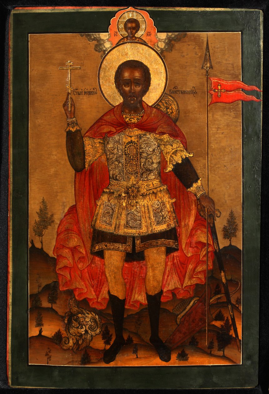 São Mártir João, o Guerreiro, final do século XVII. de Anonymous Russian icon painter