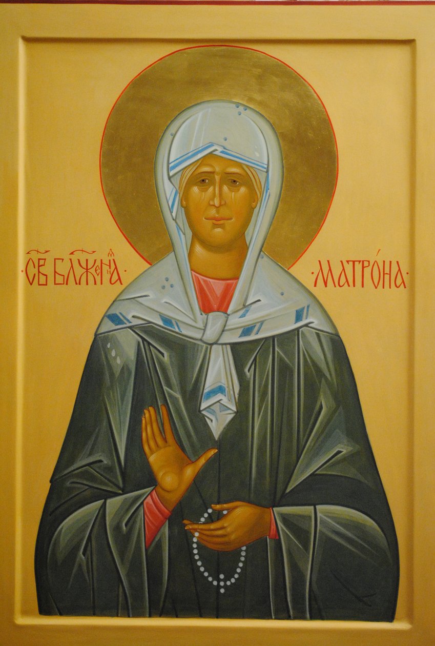Santa Matrona de Moscou, século XX de Anonymous Russian icon painter