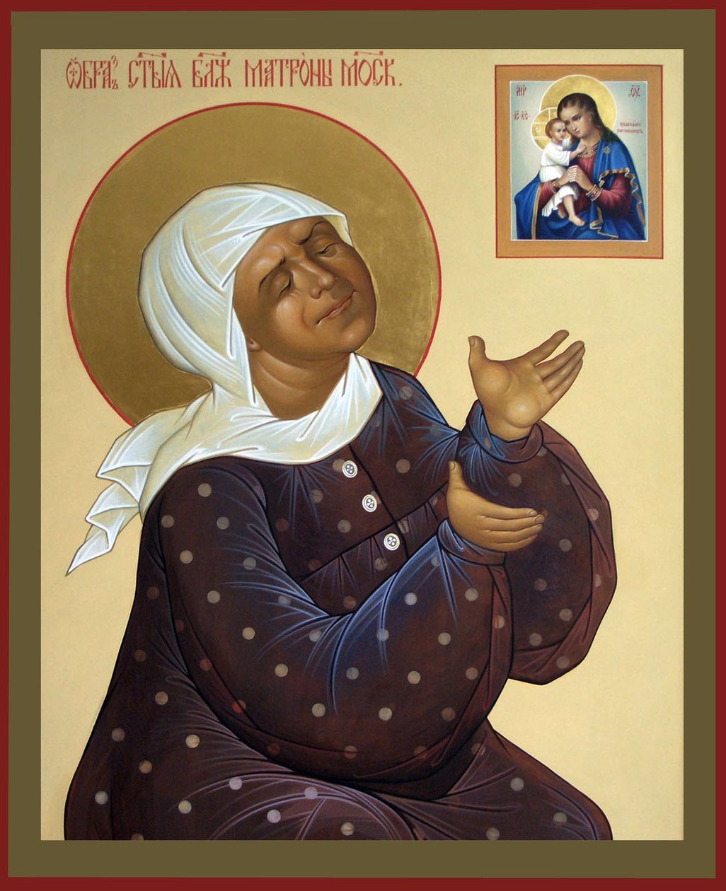 Santa Matrona de Moscou, século XX de Anonymous Russian icon painter