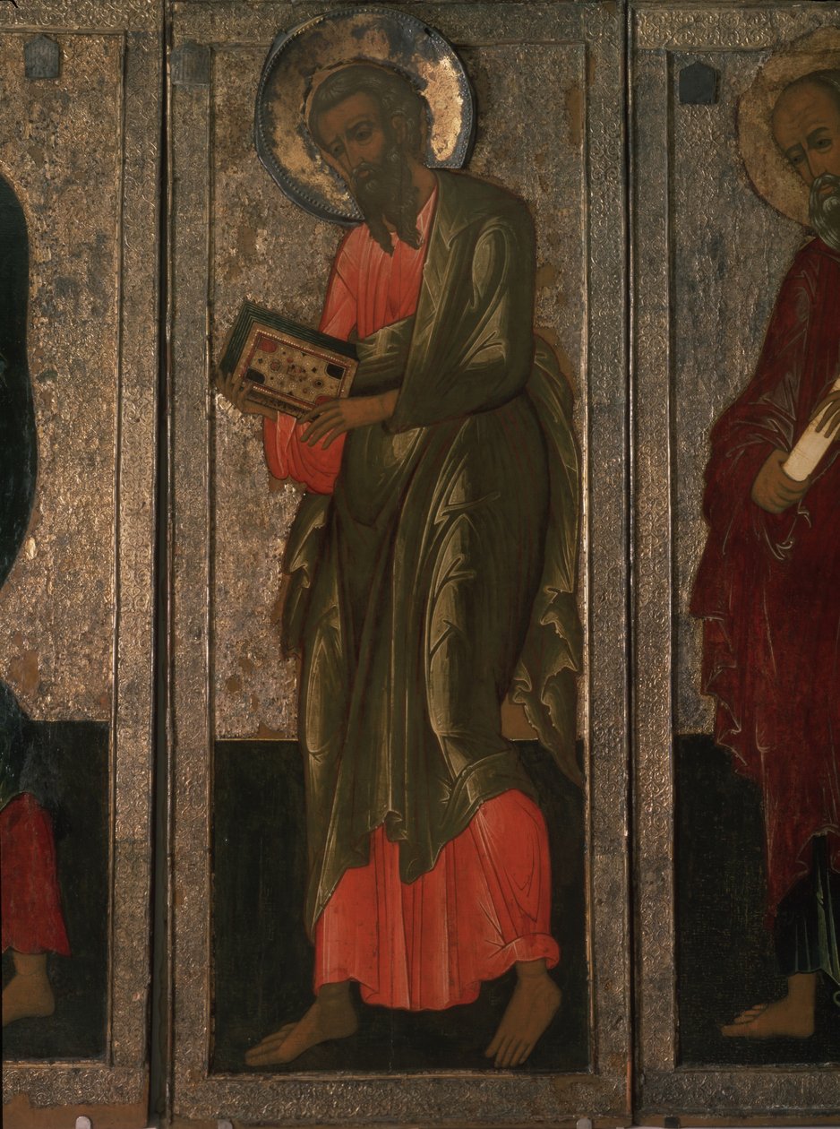 São Mateus Apóstolo Da gama Deesis, século XVI de Anonymous Russian icon painter
