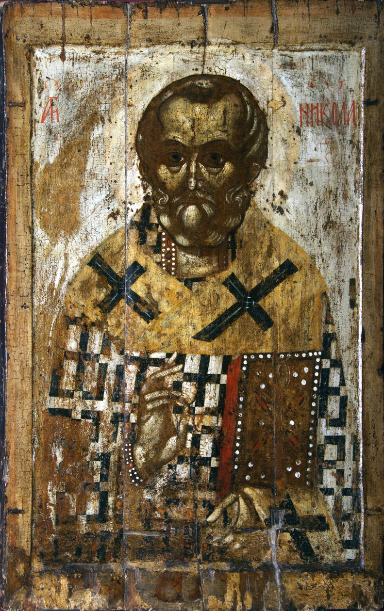 São Nicolau, século XIV de Anonymous Russian icon painter
