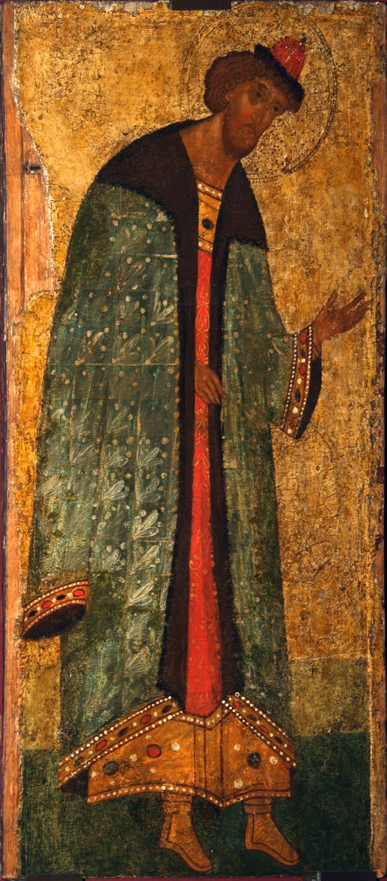 São Príncipe Boris, século XV de Anonymous Russian icon painter