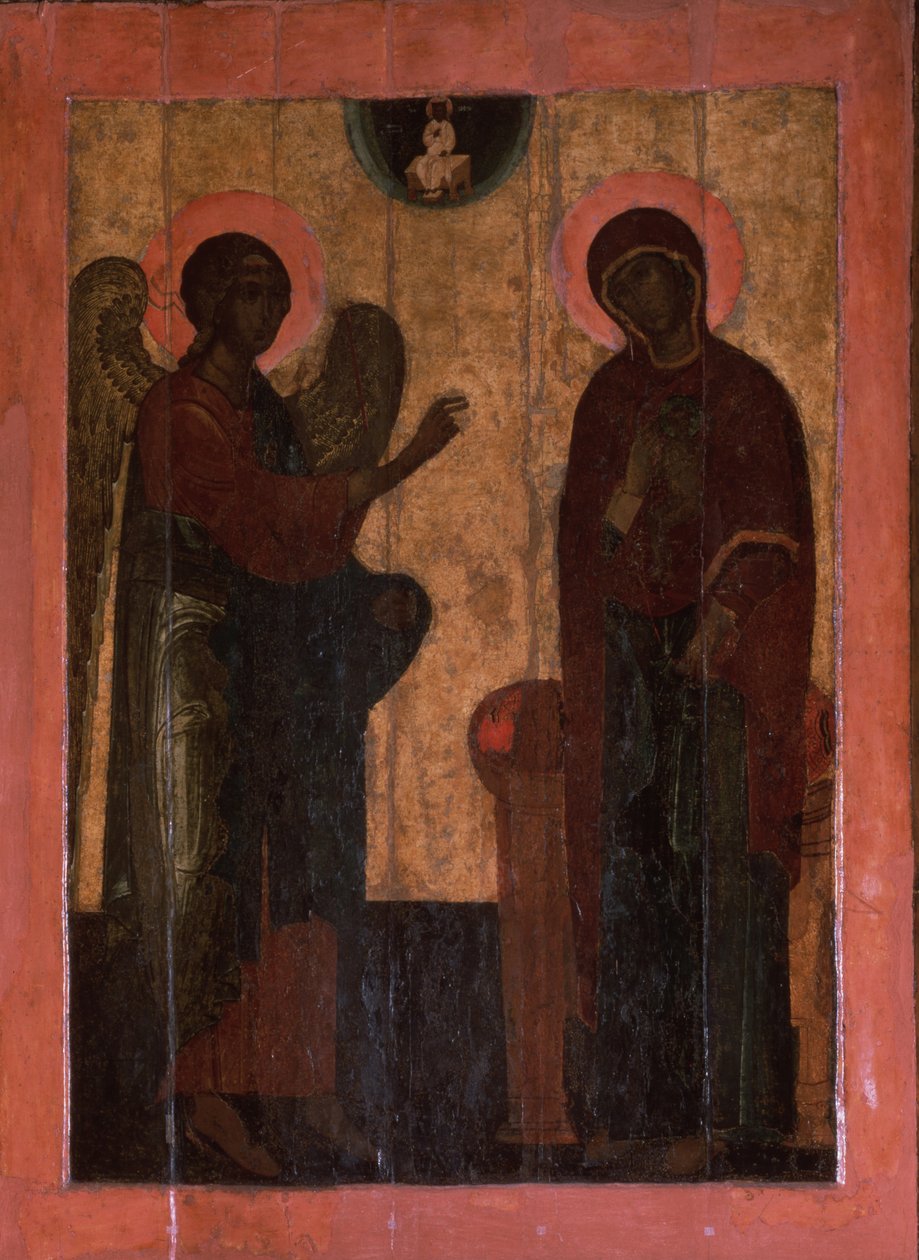 A Anunciação de Ustyug, Segunda metade do século XVI. de Anonymous Russian icon painter