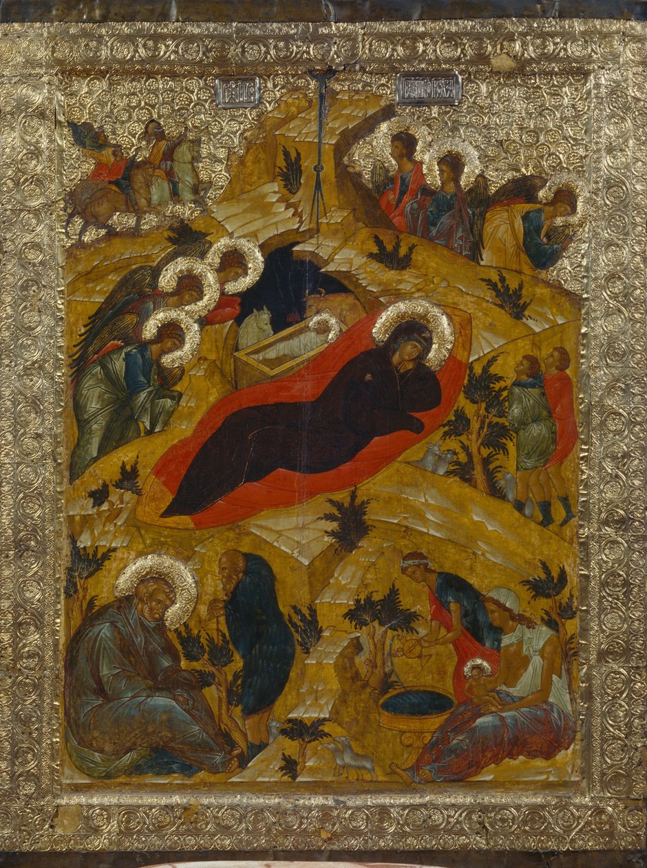 A Natividade, 1497 de Anonymous Russian icon painter