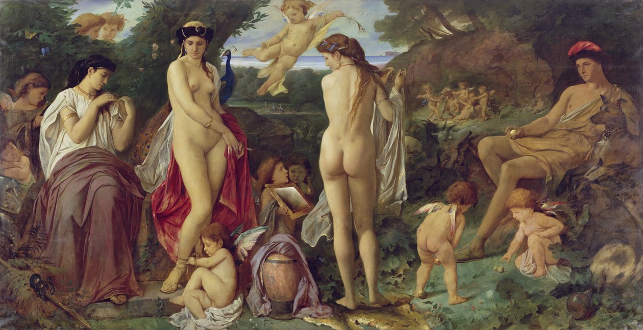 O julgamento de Paris, 1870 de Anselm Feuerbach