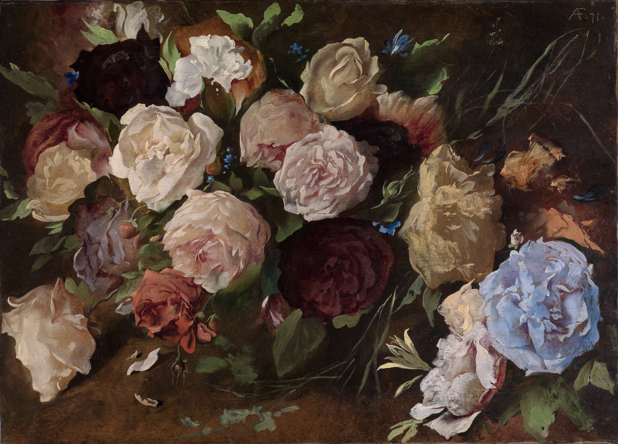 Estudo de flores de Anselm Feuerbach