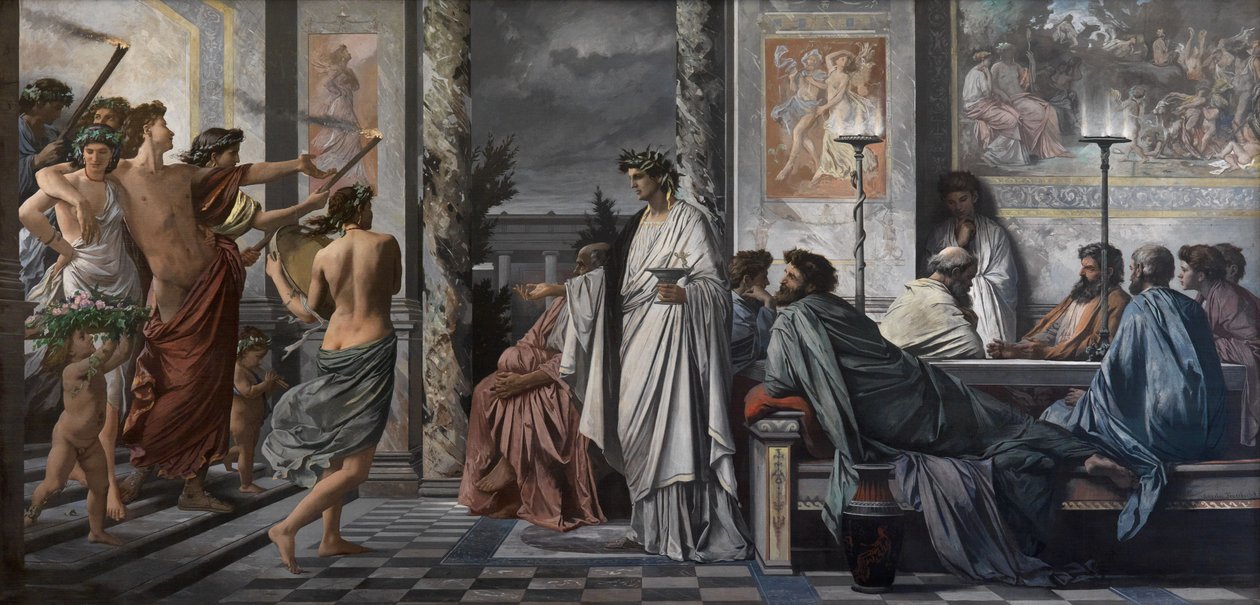 O Banquete de Platão de Anselm Feuerbach