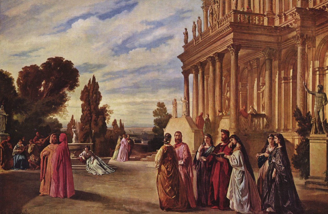 O jardim do Ariost de Anselm Feuerbach