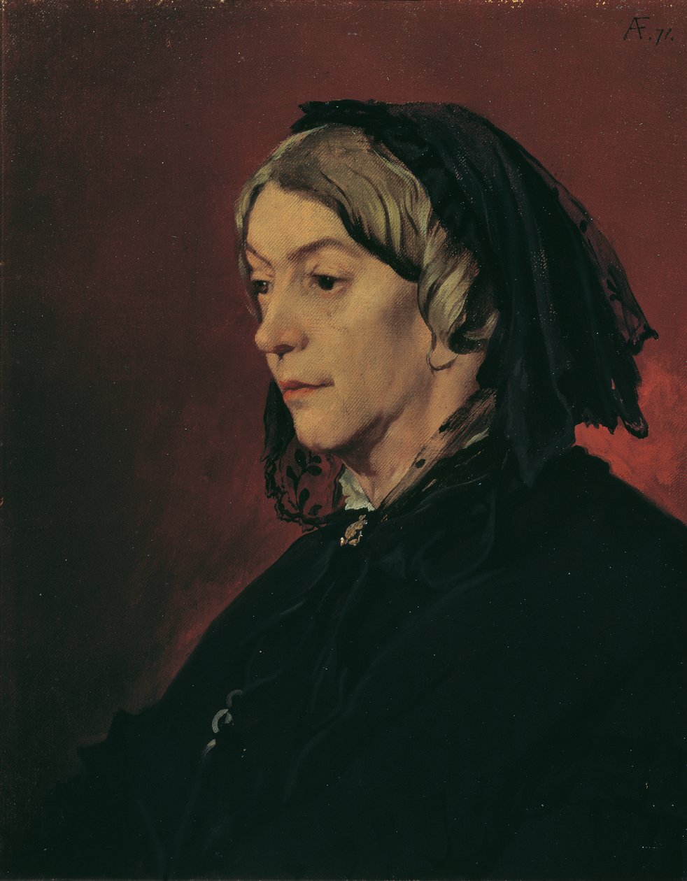 Henriette Feuerbach, a madrasta da artista de Anselm Feuerbach