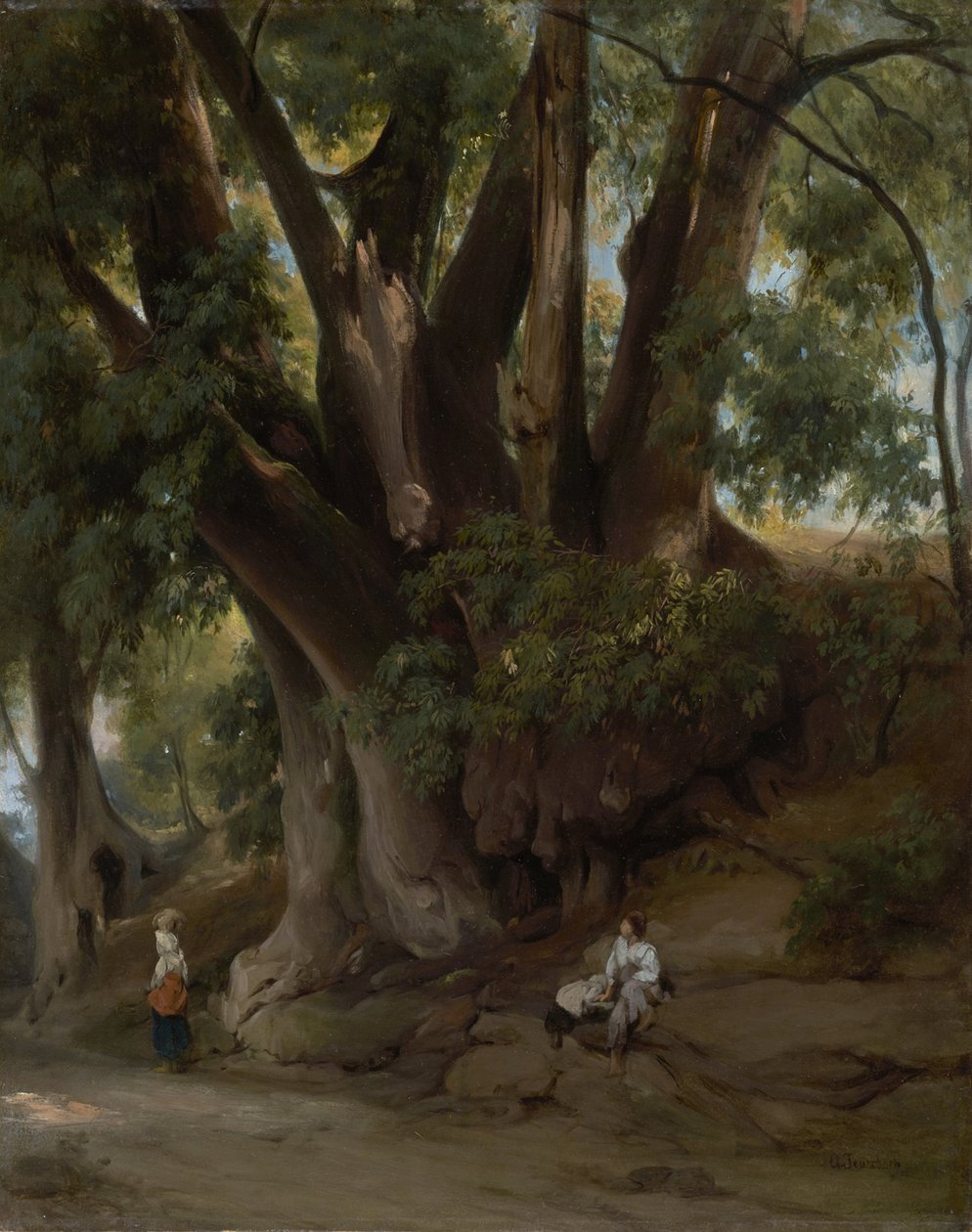Italian Treescape (estrada em Albano) de Anselm Feuerbach