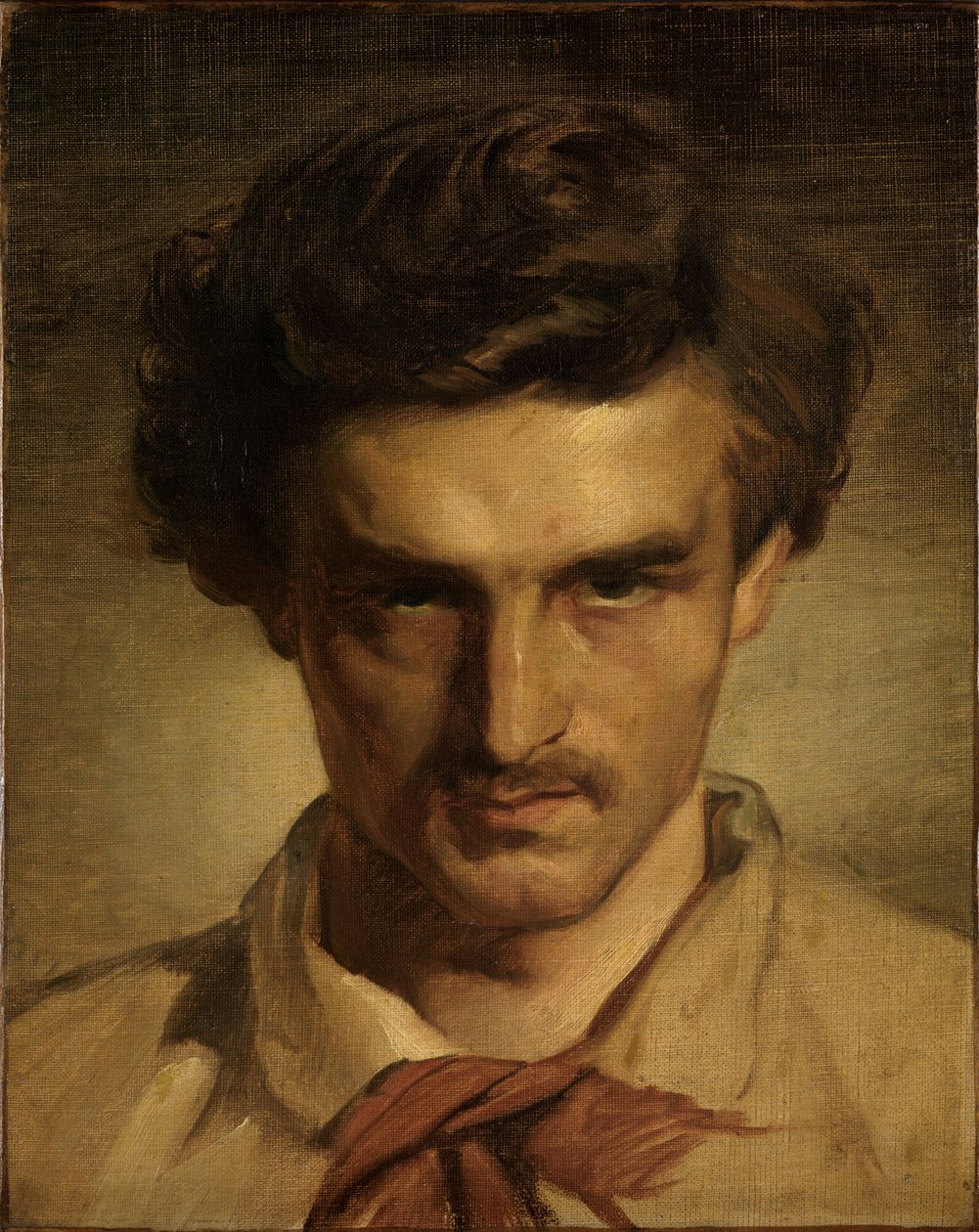 Autorretrato juvenil de Anselm Feuerbach