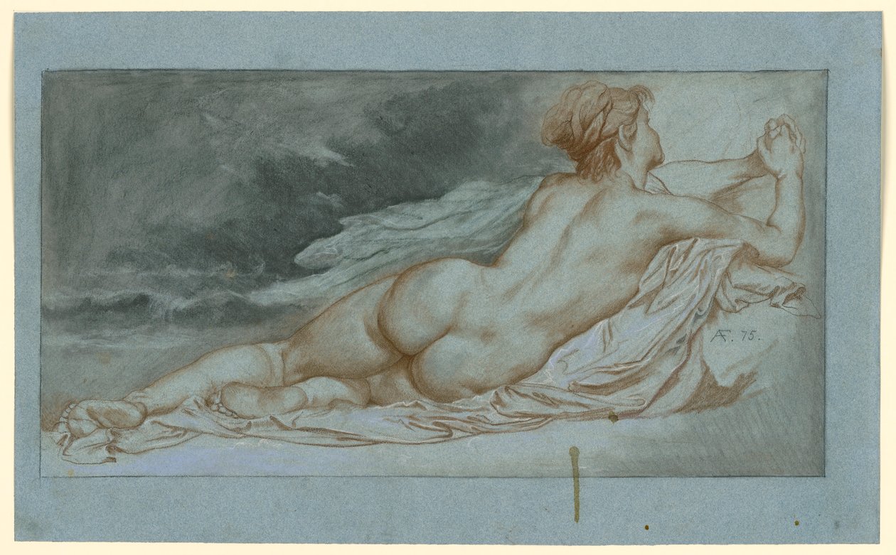 Okeanide em posição de descanso de Anselm Feuerbach
