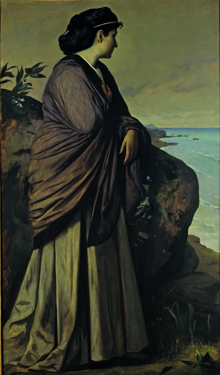 À beira-mar (Ifigênia moderna) de Anselm Feuerbach