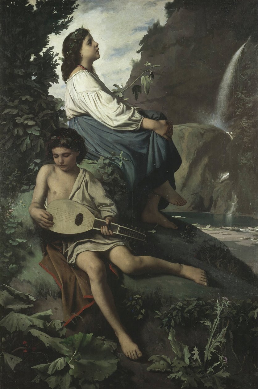 Recordação de Tivoli, 1866-1867 de Anselm Feuerbach