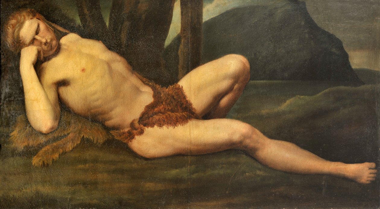 Homem em repouso de Anselm Feuerbach