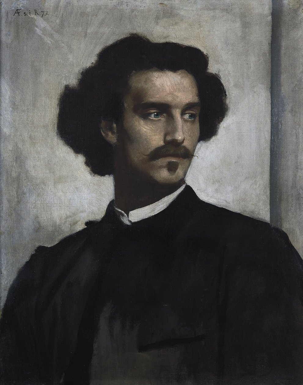 Auto-retrato, 1873 de Anselm Feuerbach