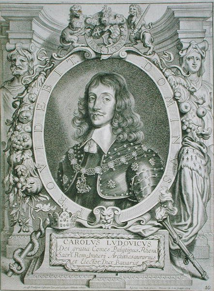 Charles Louis (1617-80) Eleitor de Palatine, de 