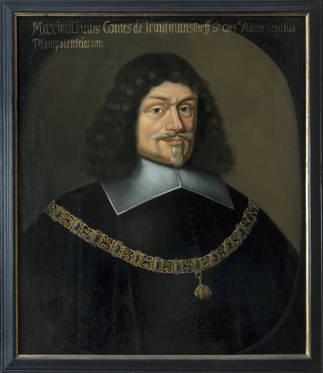 Retrato de Maximilian von und zu Trauttmansdorff (1584-1650), de Hulle, Anselm van, depois (1601-após 1674). Óleo sobre tela. Dimensão: 73x63 cm. Museu Nacional de Estocolmo de Anselmus van Hulle