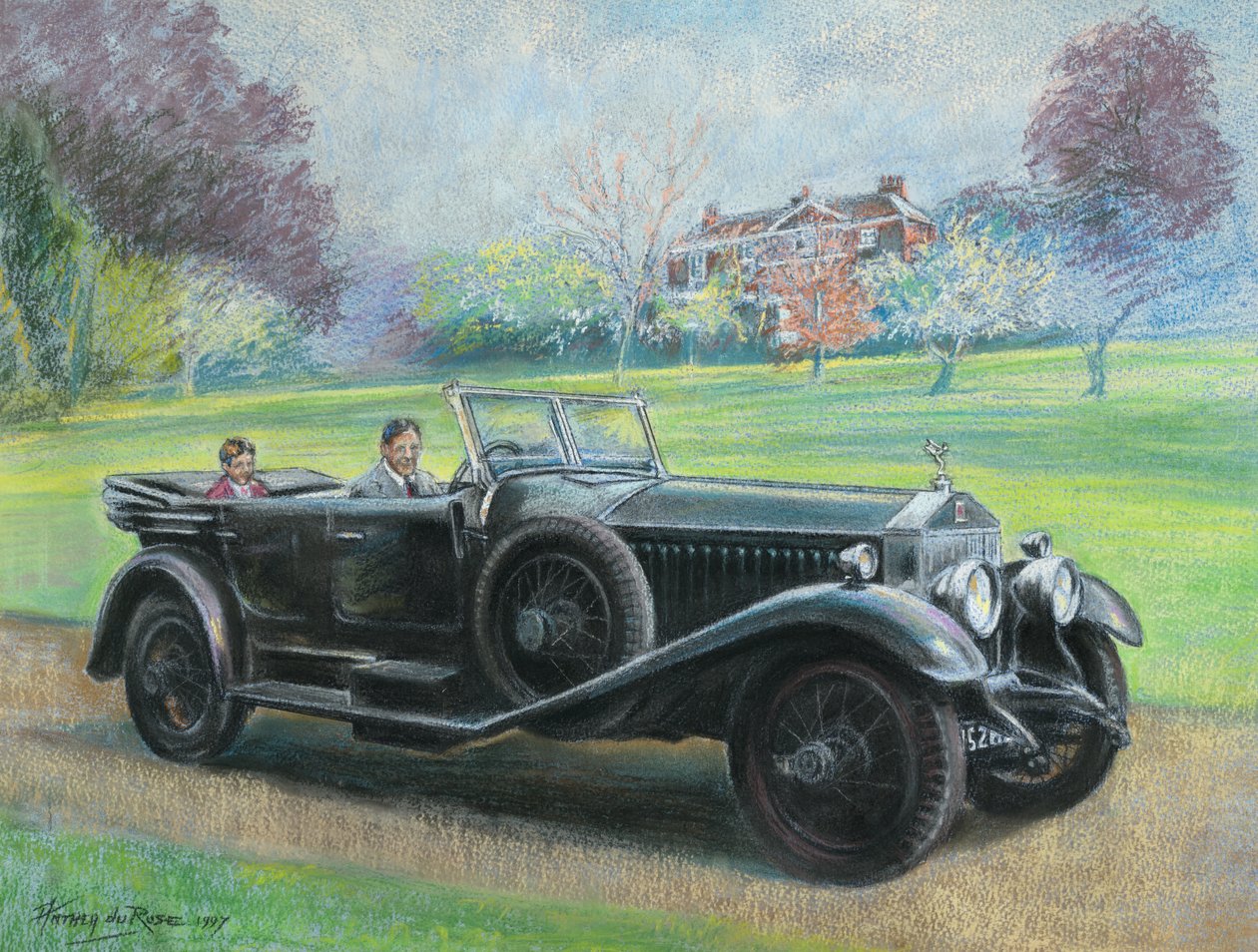 1927 Rolls Royce propriedade do Sr. H V Durose, Warwickshire de Anthea Durose