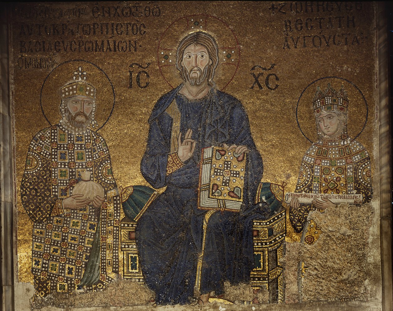O Mosaico Zoe de Anthemius of and Miletus Isidore of Tralles