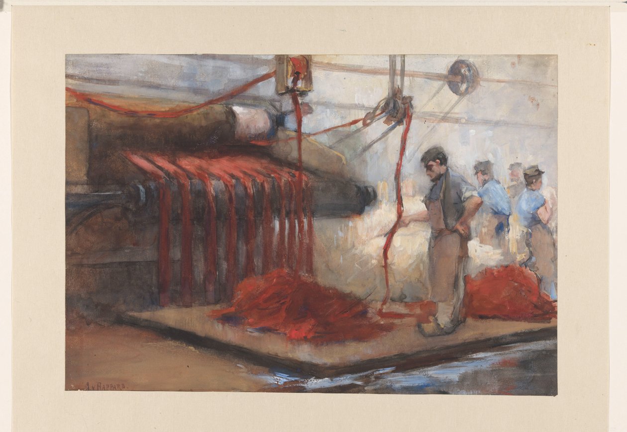 No tingimento vermelho de Anthon Gerhard Alexander van Rappard