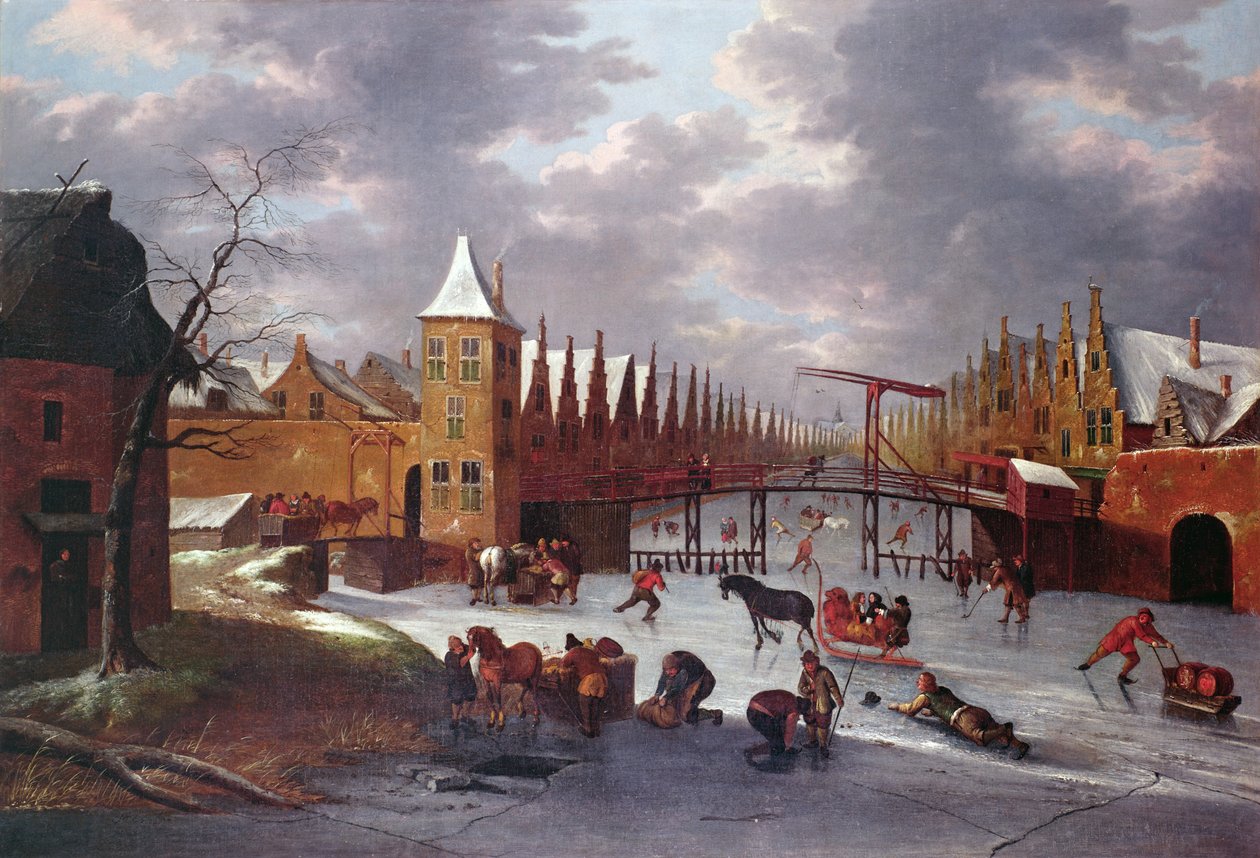 Portão da cidade de Amesterdão de Anthonie Beerstraten