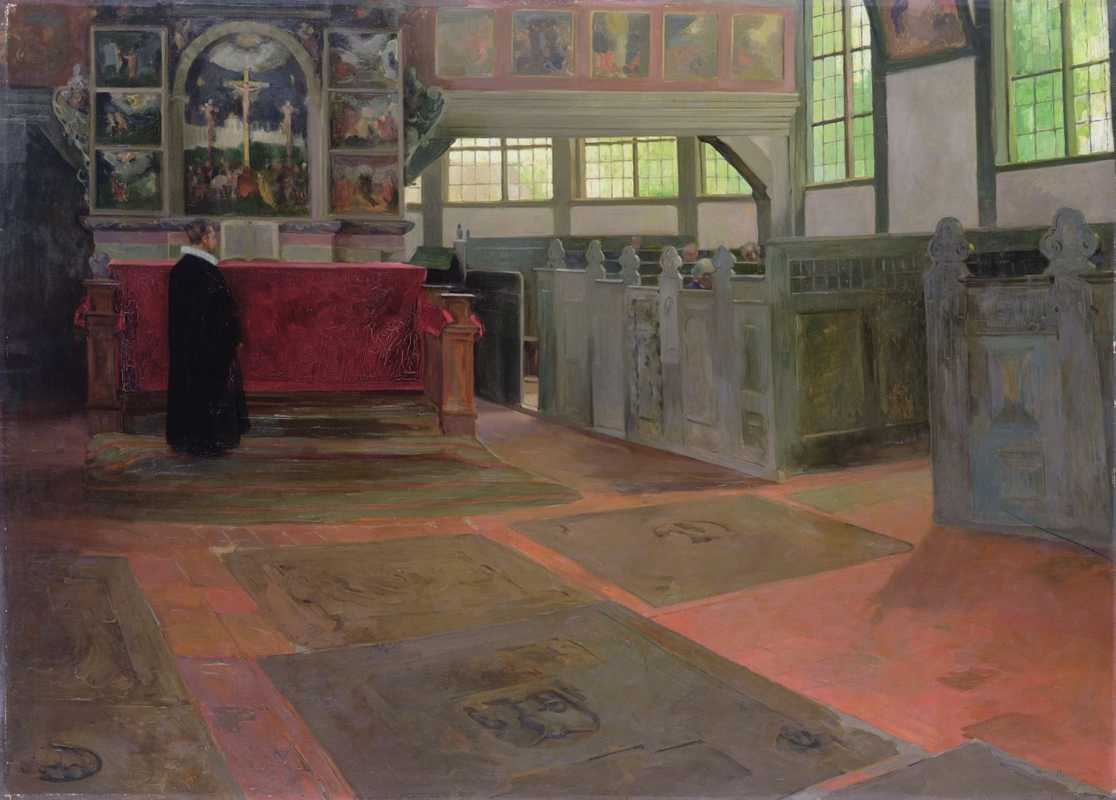 Interior da igreja, 1641 de Anthonie Delorme