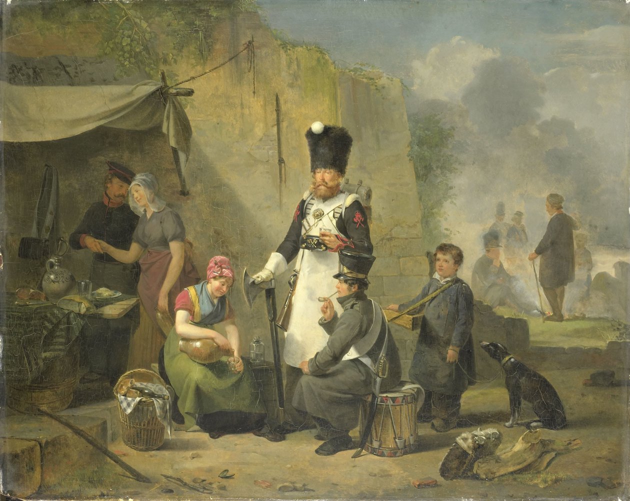 O seguidor do acampamento de Anthonie Constantijn Govaerts