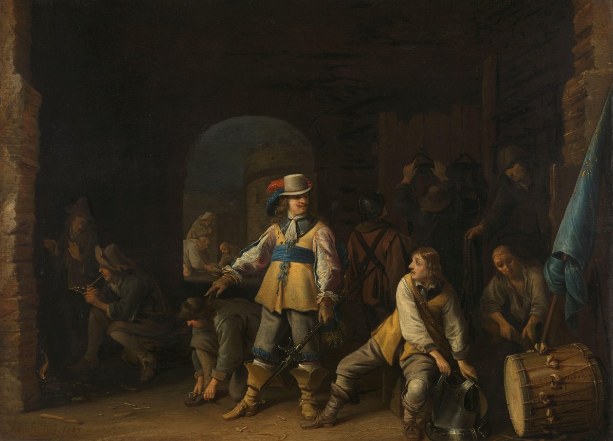 Soldados numa Sala de Guarda de Anthonie Palamedesz