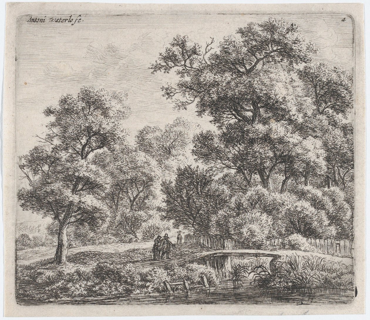 Floresta. de Anthonie Waterloo