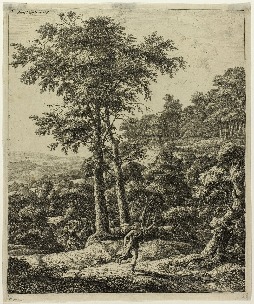 Apolo e Daphne de Anthonie Waterloo