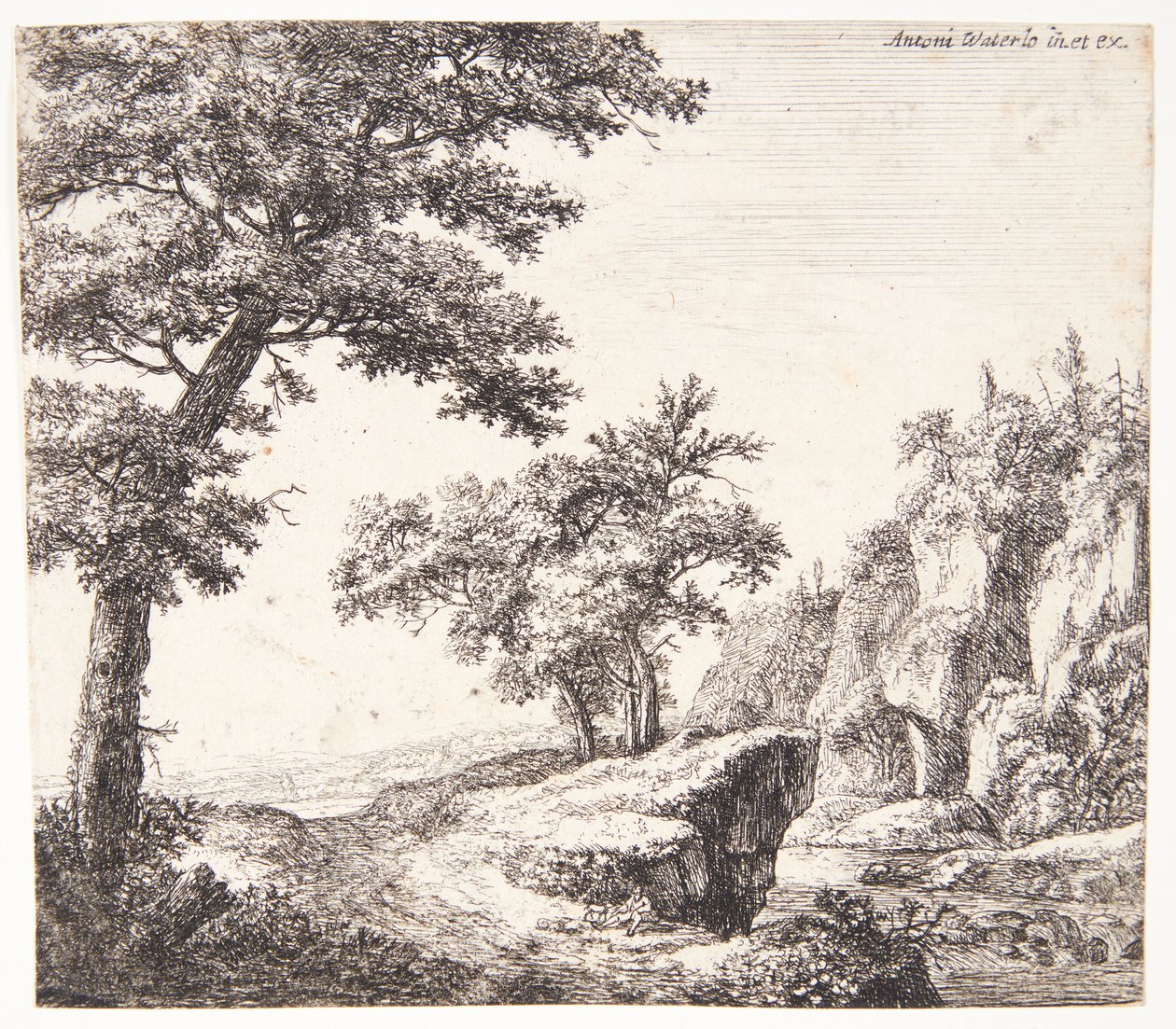 Paisagem fluvial de Anthonie Waterloo
