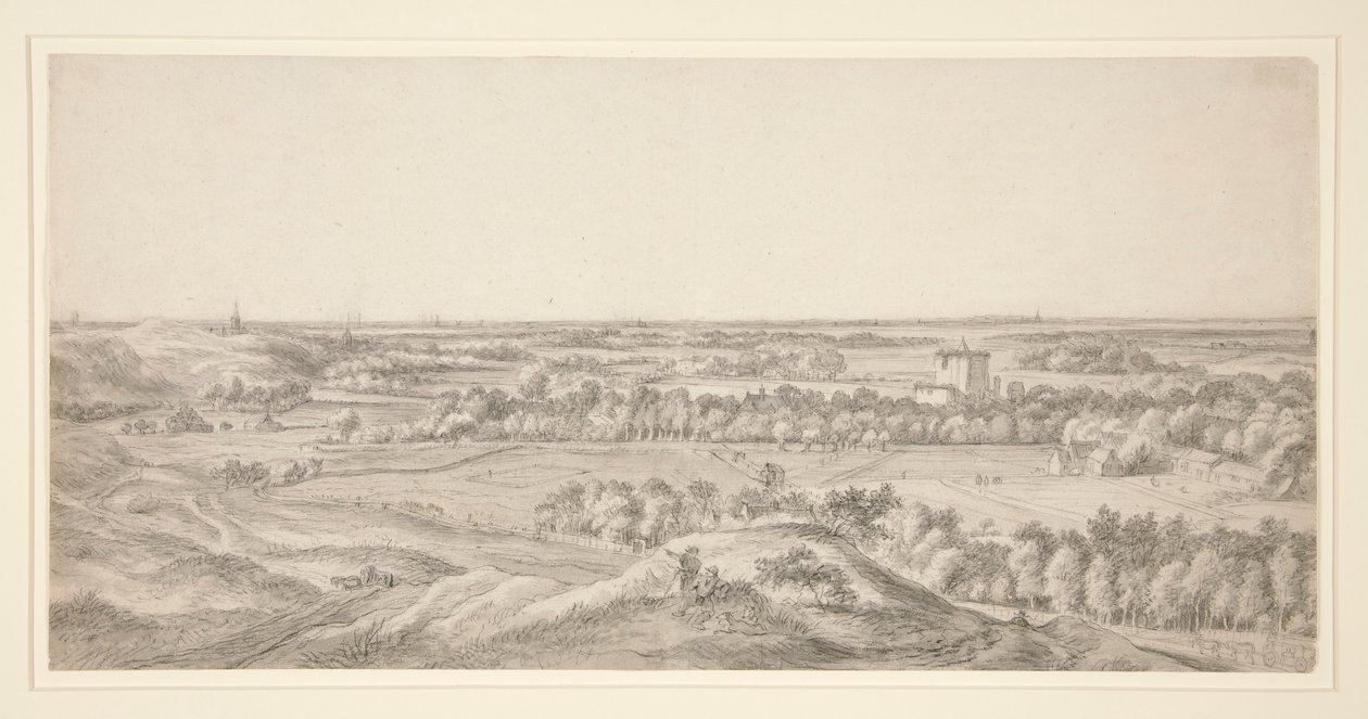 Paisagem: As Dunas perto de Harlem de Anthonie Waterloo