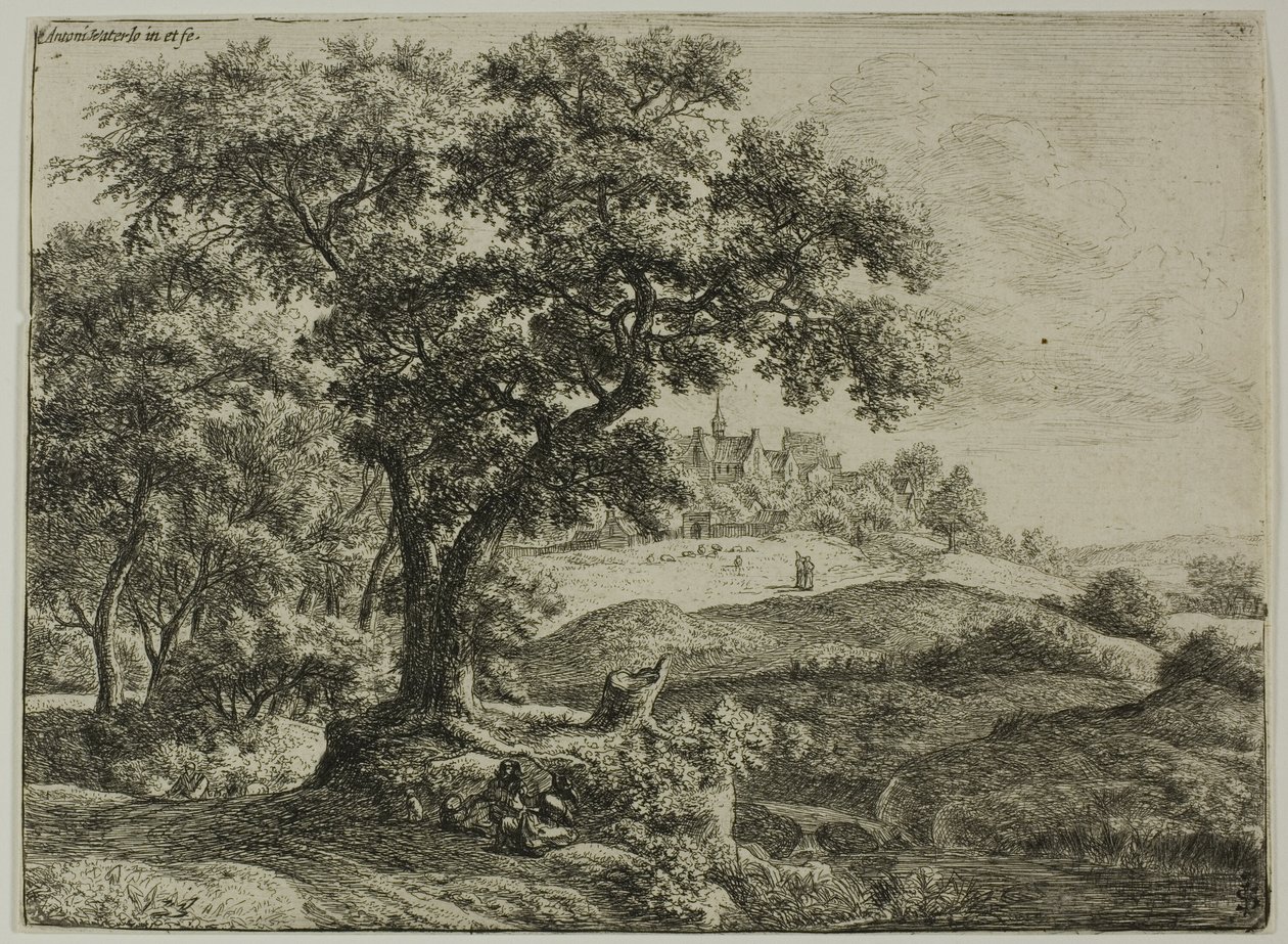 A orla da floresta de Anthonie Waterloo