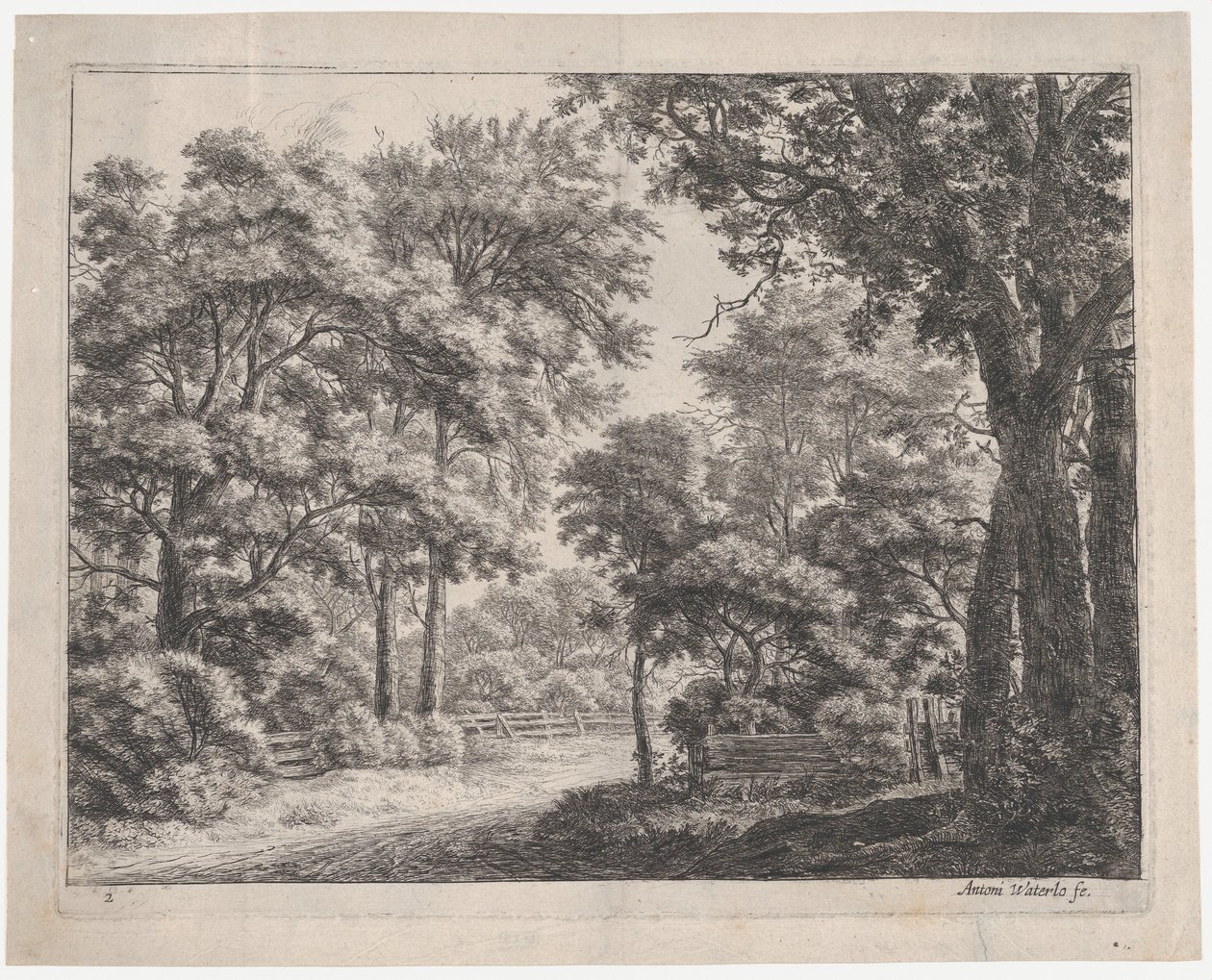 Os Bosques Aparados, século XVII. de Anthonie Waterloo
