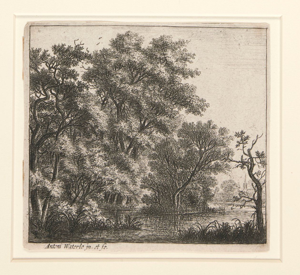 A ilha arborizada de Anthonie Waterloo