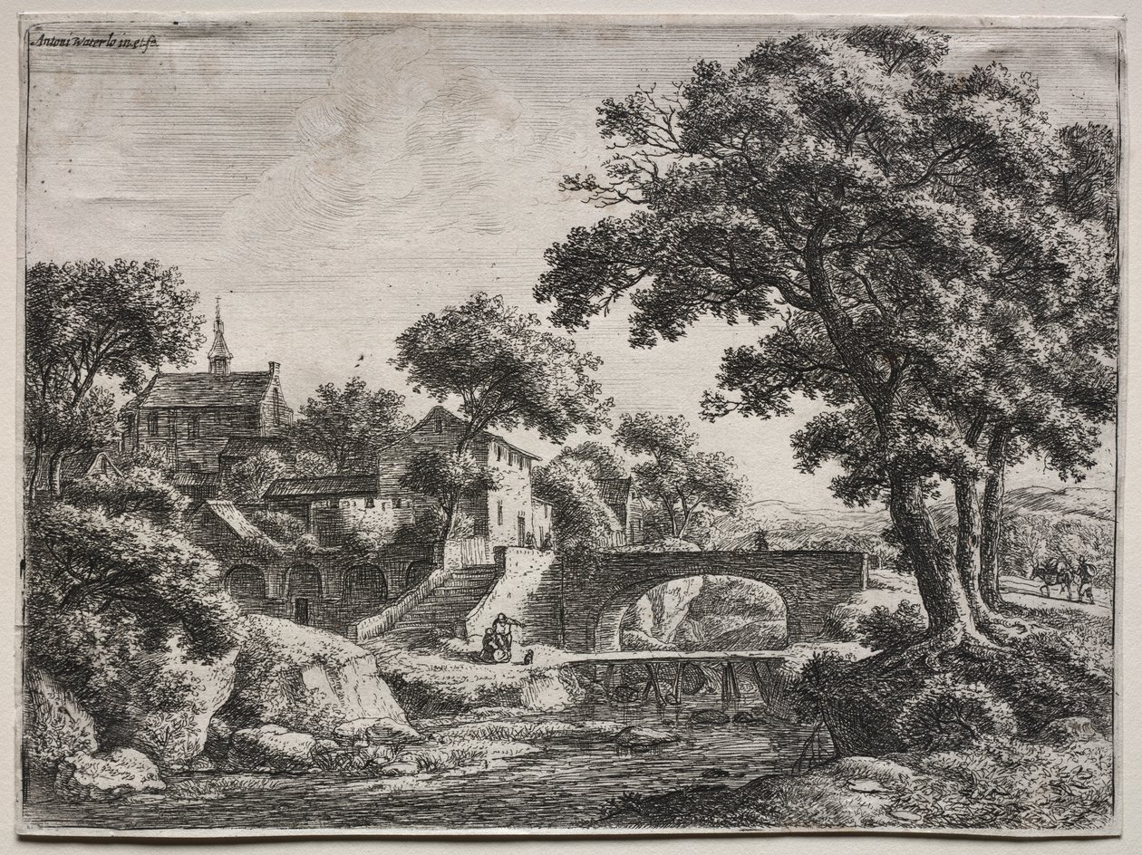 Doze paisagens (H.95-106): As Duas Pontes de Anthonie Waterloo