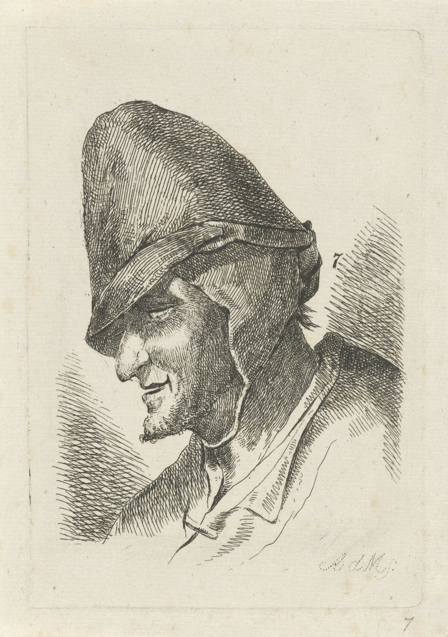 Homem com um chapéu alto de Anthonie Willem Hendrik Nolthenius de Man