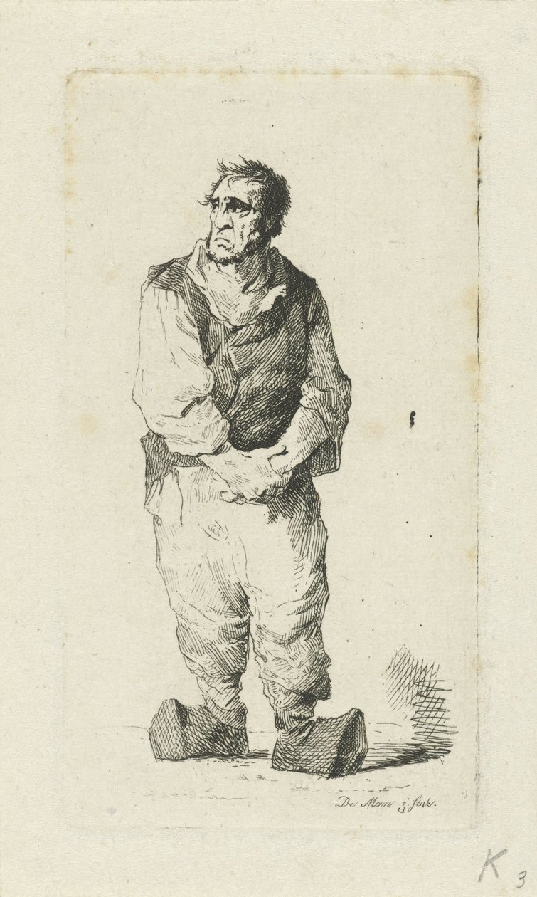 Homem de tamancos de Anthonie Willem Hendrik Nolthenius de Man
